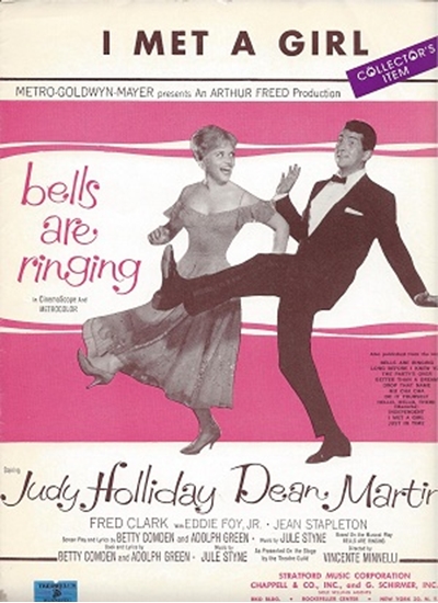 Picture of I Met A Girl, from "Bells Are Ringing", Betty Comden/Adolph Green/Jule Styne, performed by Dean Martin