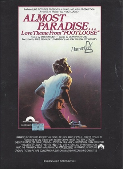 Picture of Almost Paradise, from "Footloose", Eric Carmen & Dean Pitchford, recorded by Mike Reno (Loverboy) & Ann Wilson (Heart)