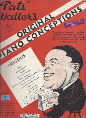 Picture of Fats Waller, Original Piano Conceptions No. 1