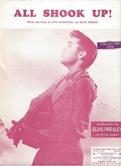 Picture of All Shook Up, Otis Blackwell, recorded by Elvis Presley