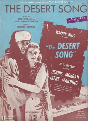 Picture of The Desert Song by Otto Harbach, Oscar Hammerstein 2nd, Sigmund Romberg