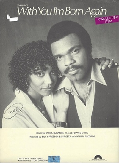 Picture of With You I'm Born Again, Carol Connors & David Shire, recorded by Billy Preston & Syreeta