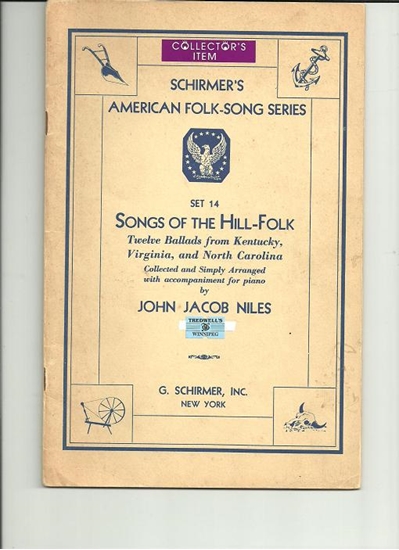 Picture of Schirmer's American Folk-Song Series Set 14, Songs of the Hill-Folk, John Jacob Niles