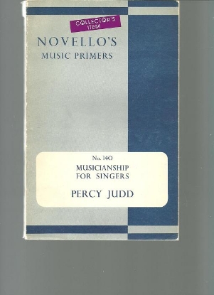 Picture of Musicianship for Singers, Percy Judd