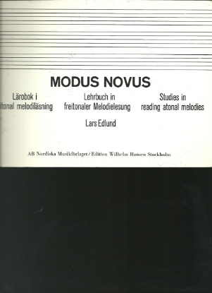 Picture of Modus Novus, Lars Edlund, Studies in Reading Atonal Melodies