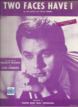 Picture of Two Faces Have I, Lou Sacco and Twyla Herbert, recorded by Lou Christie