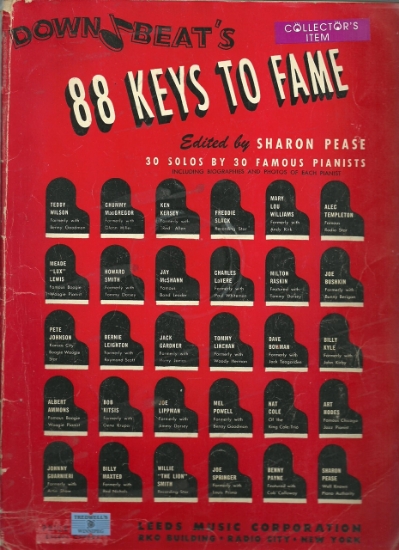 Picture of Downbeat's 88 Keys To Fame (Boogie & Blues piano stylings), ed. Sharon Pease