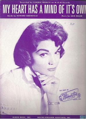 Picture of My Heart Has A Mind Of It's Own, Howard Greenfield & Jack Keller, recorded by Connie Francis