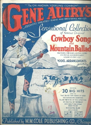 Picture of Gene Autry, The Oklahoma Yodeling (Yodelling) Cowboy