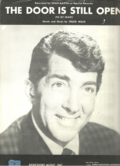 Picture of The Door is Still Open(To My Heart), Dean Martin, by Chuck Willis, sheet music