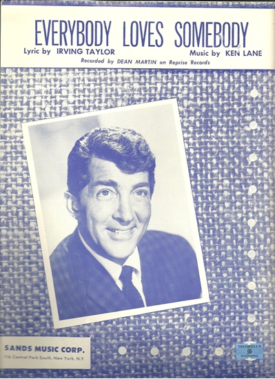 Picture of Everybody Loves Somebody, Irving Taylor & Ken Lane, recorded by Dean Martin