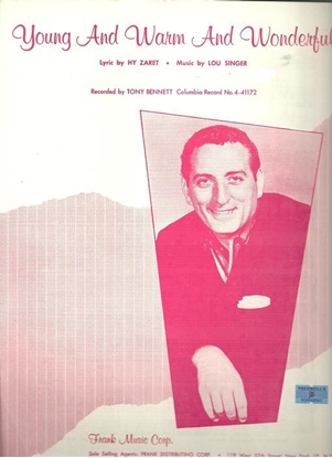 Picture of Young and Warm and Wonderful, Hy Zaret & Lou Singer, recorded by Tony Bennett