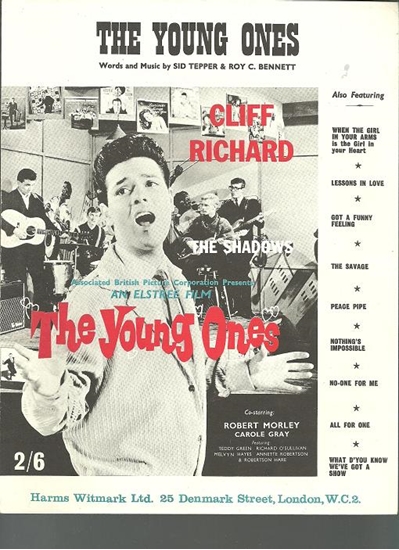Picture of The Young Ones, movie title-song, Sid Tepper & Roy C. Bennett, recorded by Cliff Richard & the Shadows