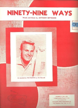 Picture of Ninety-Nine Ways, Anthony September, recorded by Tab Hunter