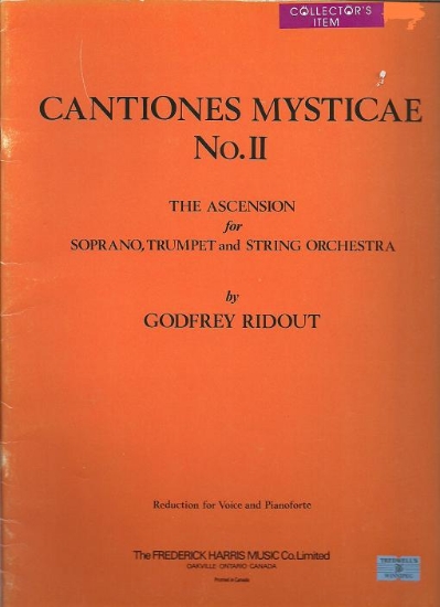 Picture of Cantiones Mysticae No. II (The Ascension), Soprano/ Trumpet/ String Orchestra, reduction for Voice & Piano, Godfrey Ridout