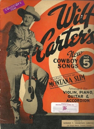 Picture of Wilf Carter, Montana Slim, New Cowboy Songs No. 5
