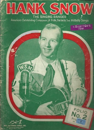 Picture of Hank Snow Folio #2, The Singing Ranger