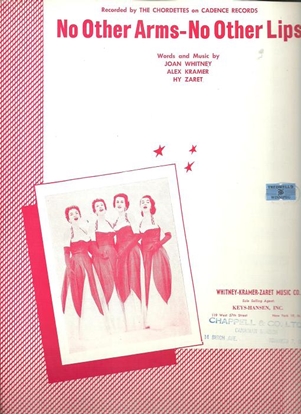 Picture of No Other Arms-No Other Lips, Joan Whitney/Alex Kramer/Hy Zaret, recorded by The Chordettes