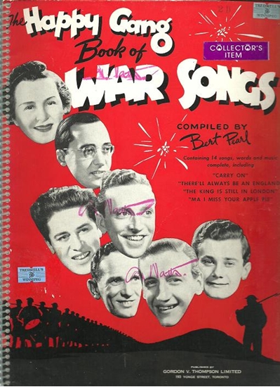 Picture of The Happy Gang Book of War Songs, compiled by  Bert Pearl