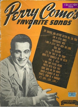 Picture of Perry Como's Favorite Songs, songbook
