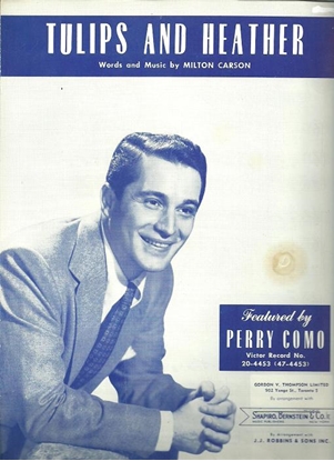 Picture of Tulips and Heather, Milton Carson, recorded by Perry Como