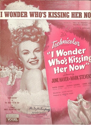 Picture of I Wonder Who's Kissing Her Now, movie title song, Will Hough, Frank Adams & Joseph Howard