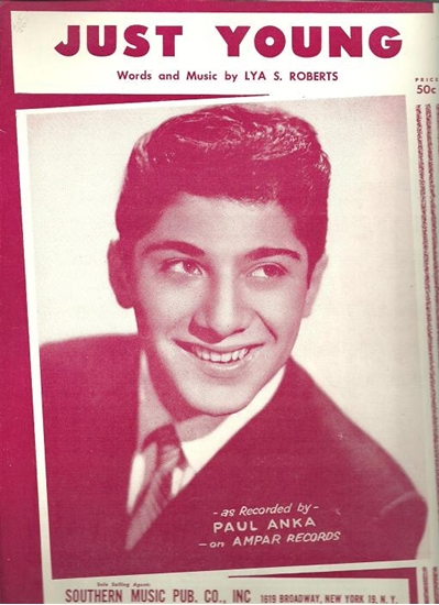 Picture of Just Young, Lya S. Roberts, recorded by Paul Anka
