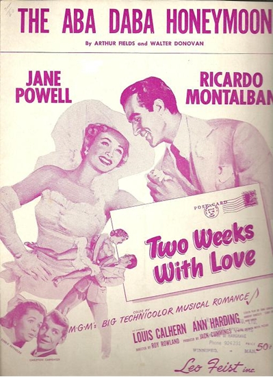 Picture of The Aba Daba Honeymoon, from movie "Two Weeks in Love", Arthur Fields & Walter Donovan