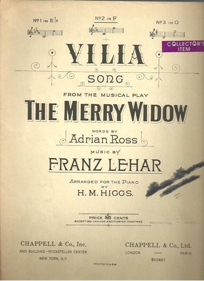 Picture of Vilia, Franz Lehar, vocal solo