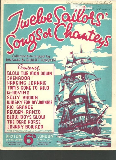 Picture of Twelve Sailors' Songs or Chanteys, arr. R. W. Saar & Gilbert Forsyth