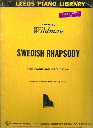 Picture of Swedish Rhapsody (Complete), Charles Wildman, arr. Henry Geehl, piano solo 
