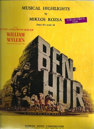 Picture of Ben Hur, Miklos Rozsa, piano solo