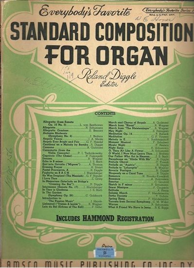 Picture of Everybody's Favorite Series No. 47, Standard Compositions for Organ, EFS47, ed. by Roland Diggle