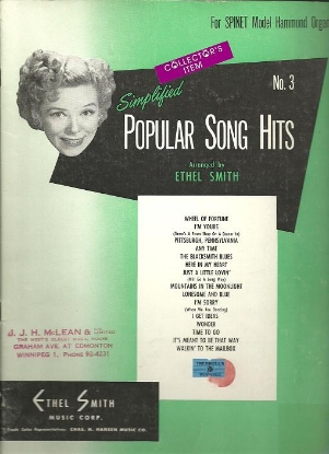 Picture of Ethel Smith, Popular Song Hits No. 3, Hammond Organ