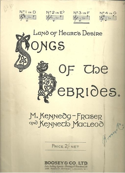 Picture of Land of Heart's Desire, from "Songs of the Hebrides", M. Kennedy-Fraser, medium high vocal solo