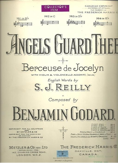 Picture of Angels Guard Thee, Berceuse de Jocelyn, Benjamin Godard, low voice solo