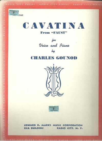 Picture of Cavatina, from opera "Faust", Charles Gounod, vocal solo 