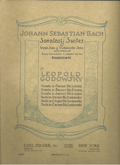 Picture of J. S. Bach Violin Sonata #3 in a minor, transcribed for piano solo by Leopold Godowsky