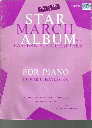 Picture of Star March Album for Eastern Star Chapters Vol.2, Lumir C. Havlicek, piano solo 