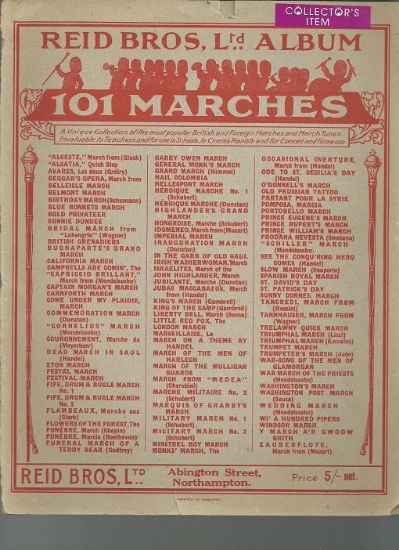 Picture of 101 Marches, Reid Brothers Album, piano solo 