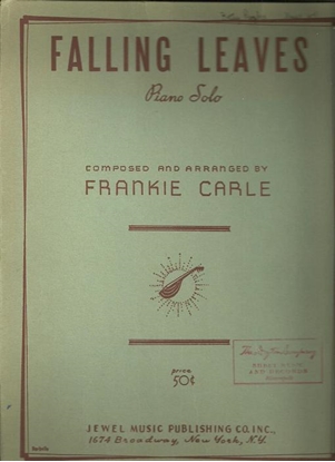 Picture of Falling Leaves, Frankie Carle, piano solo