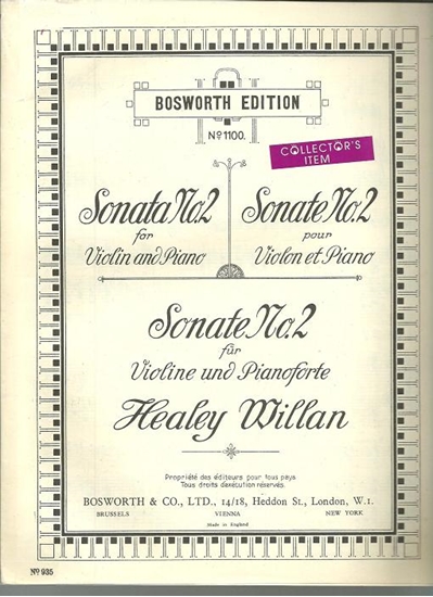 Picture of Violin Sonata #2, Healey Willan