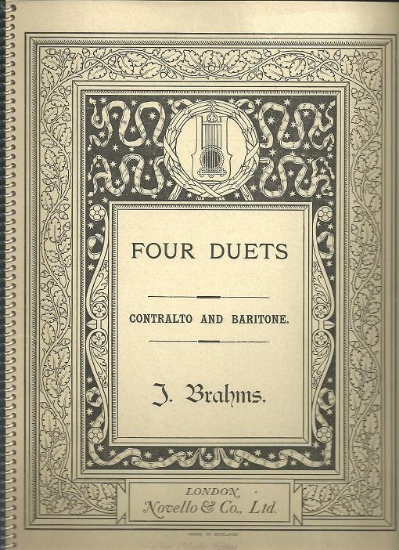 Picture of Four Duets for Contralto & Baritone Op. 28, Johannes Brahms