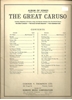 Picture of The Great Caruso, from the MGM Motion Picture Soundtrack, songbook