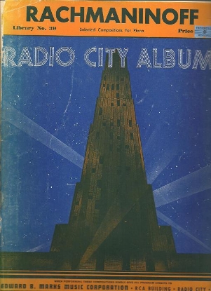 Picture of Radio City Album 39, Rachmaninoff, piano solo