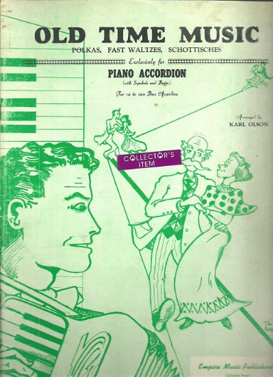 Picture of Old Time Music Book 1, Polkas Fast Waltzes Schottisches, Karl Olson, accordion