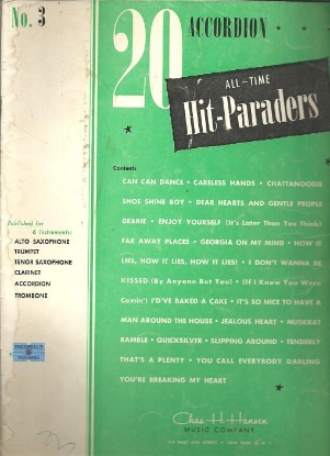 Picture of 20 Accordion All-Time Hit-Paraders No. 3, arr. Bruno Camini