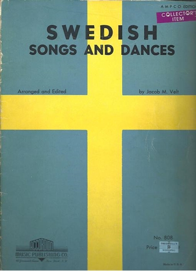 Picture of Swedish Songs and Dances, arr. Jacob M. Velt, accordion songbook