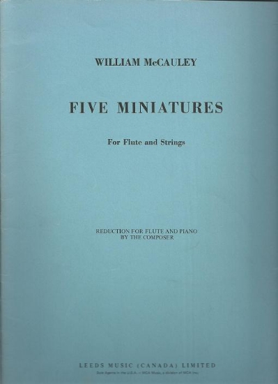 Picture of Five Miniatures, William McCauley, flute & piano