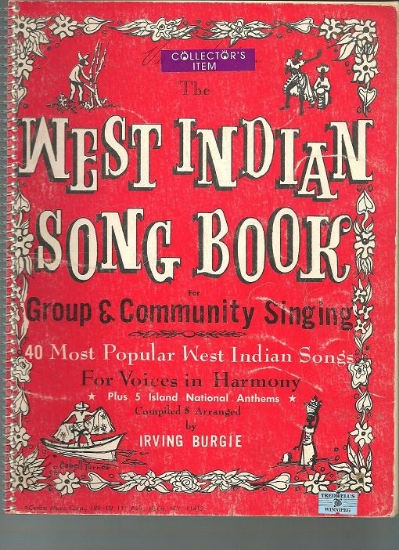 Picture of West Indian Song Book, arr. Irving Burgie, aka Lord Burgess